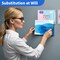 18 Pack 8.5x11 Wall Mount Acrylic Sign Holder, Wall Mount Sign Holders, Vertical Sign Holders with 3M Adhesive, Clear Plastic Frames Paper Display Sign Holders for Office, Home, Store, Restaurant-Horizontal (18 Pack)